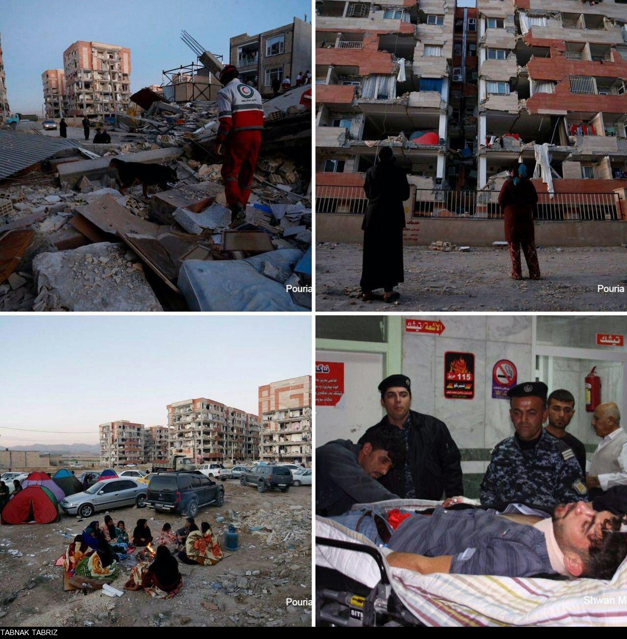 تصاویری دلخراش از قربانیان زلزله ۷.۳ ریشتری شب گذشته در قصرشیرین