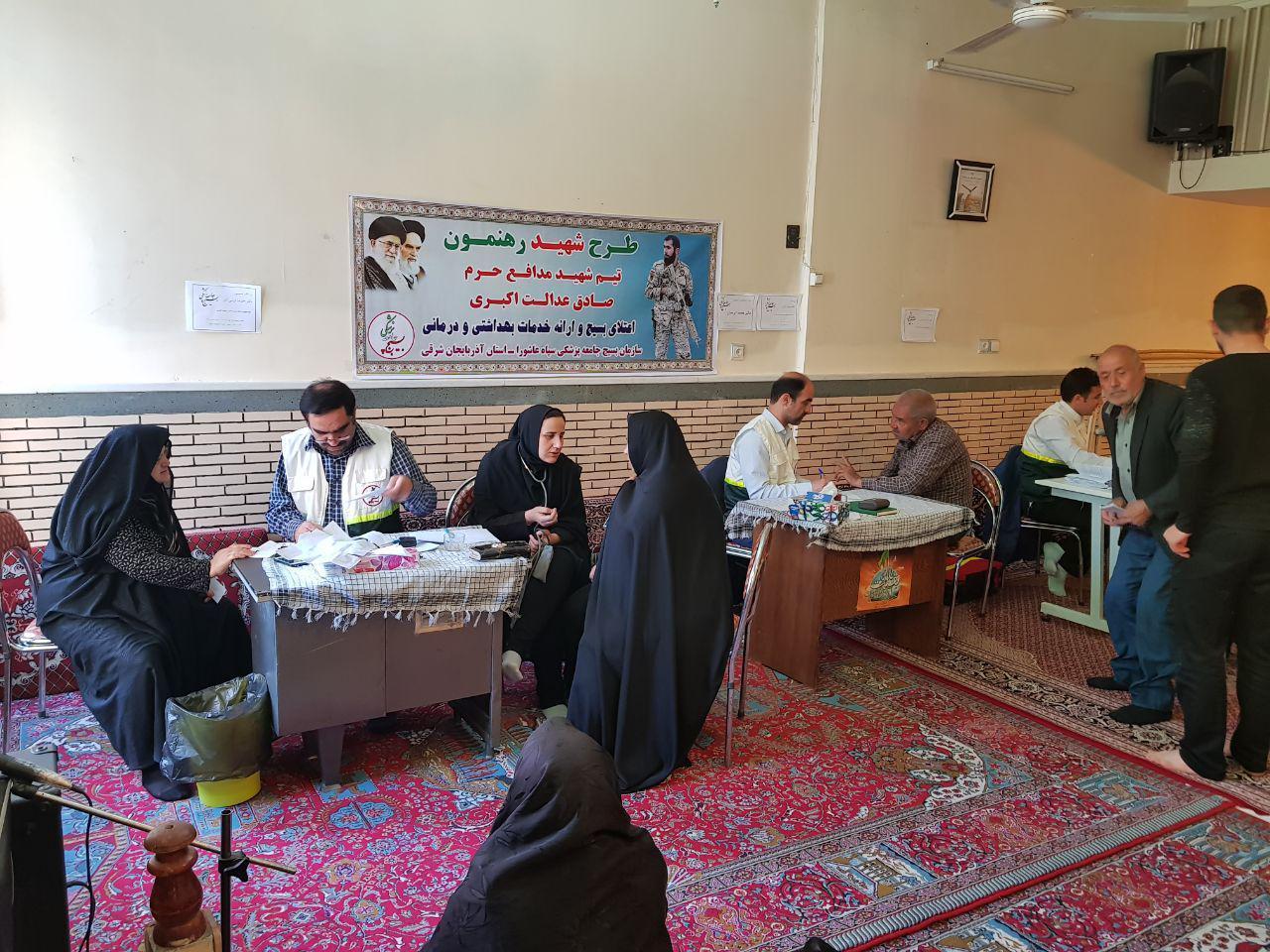 برگزاری ویزیت رایگان در 7 منطقه تبریز